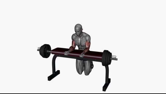 Wrist curl barbell